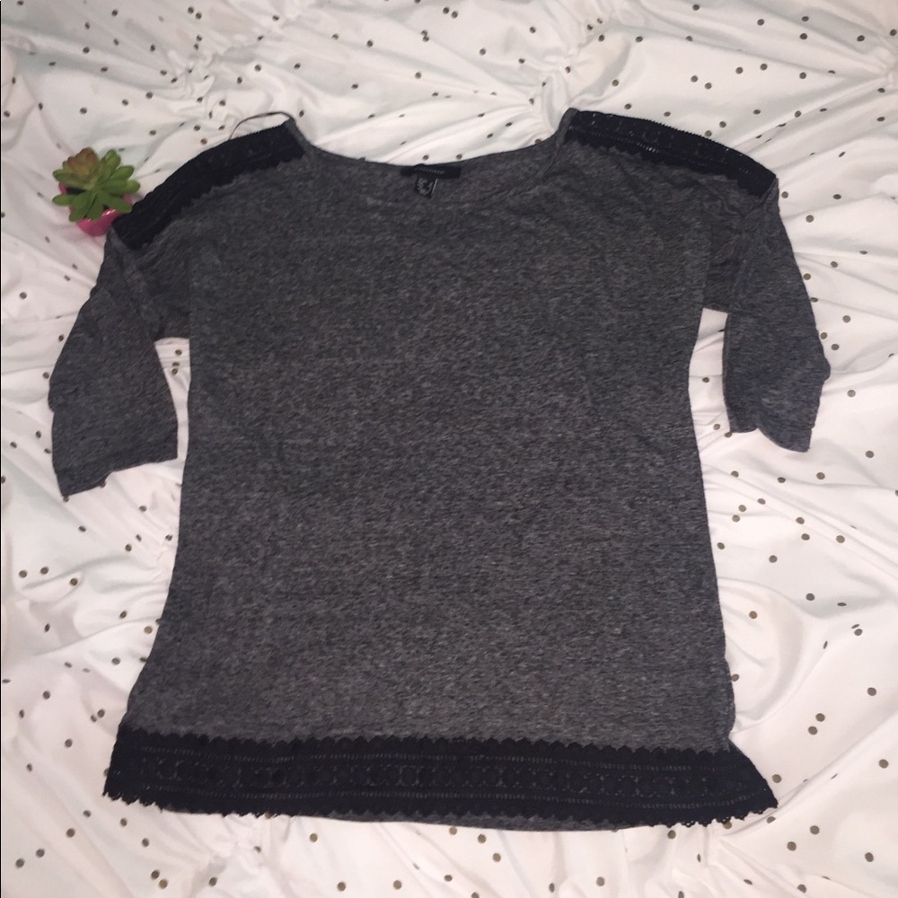Lace long sleeve shirt